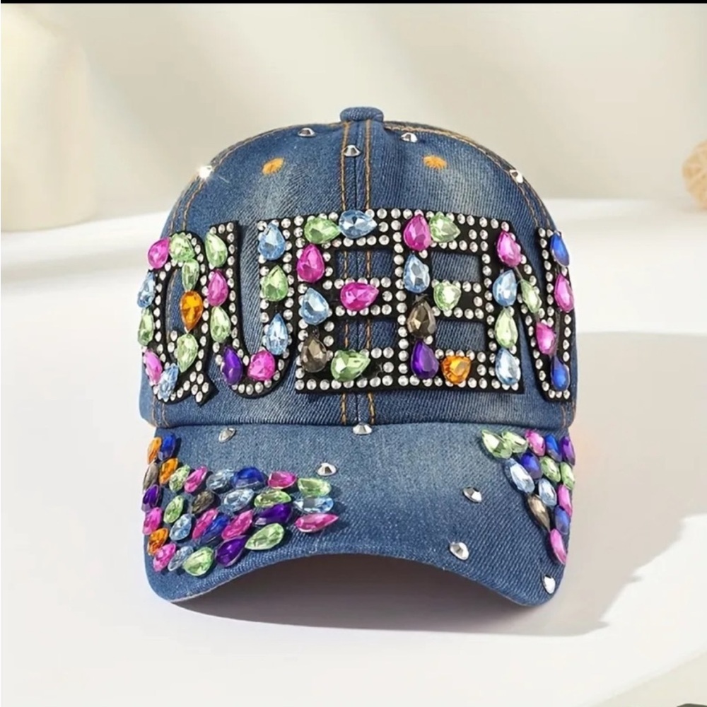 NEW! Queen Denim Hat
